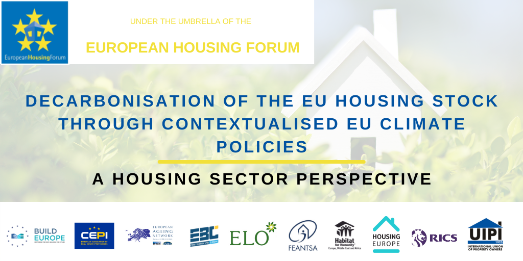 The European Housing Sector call for contextualised Fit-for-55 and EPBD revision