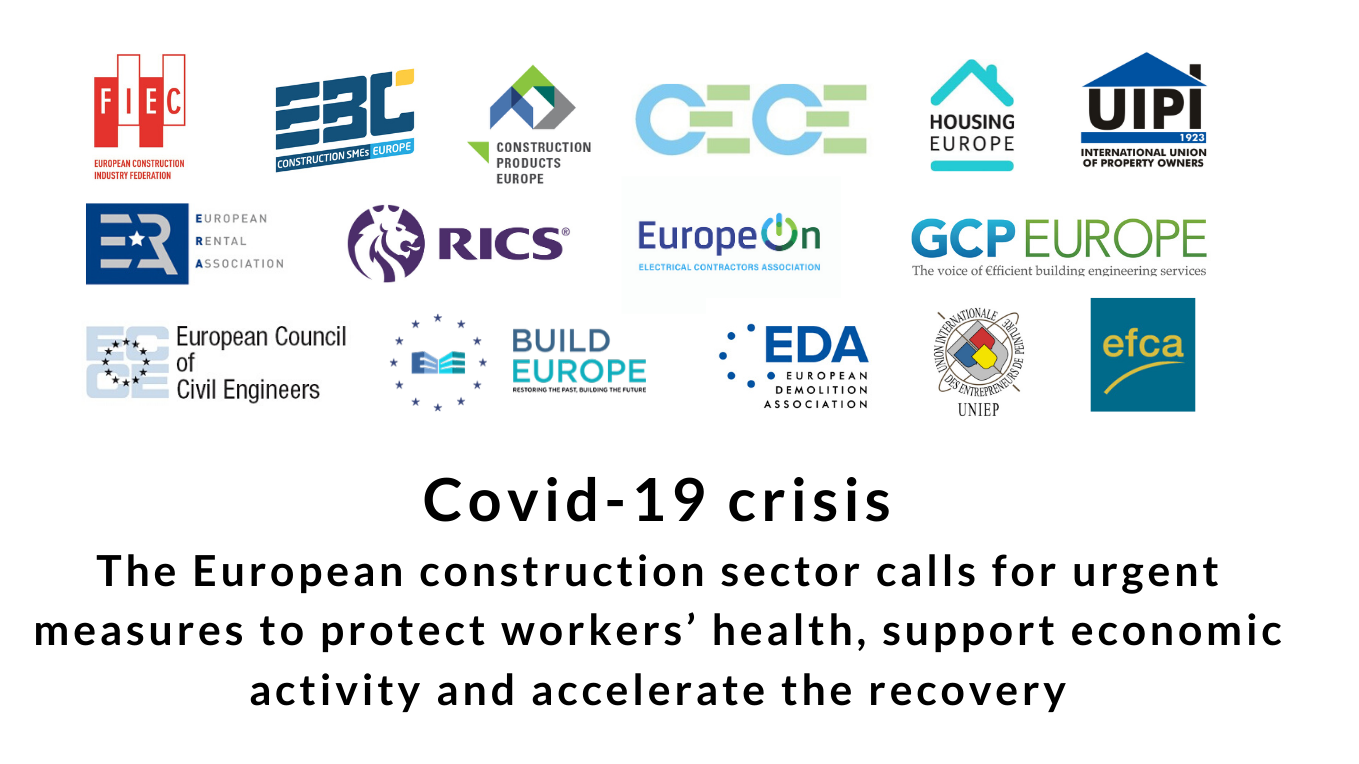 COVID-19: Declaration of the European Construction sector