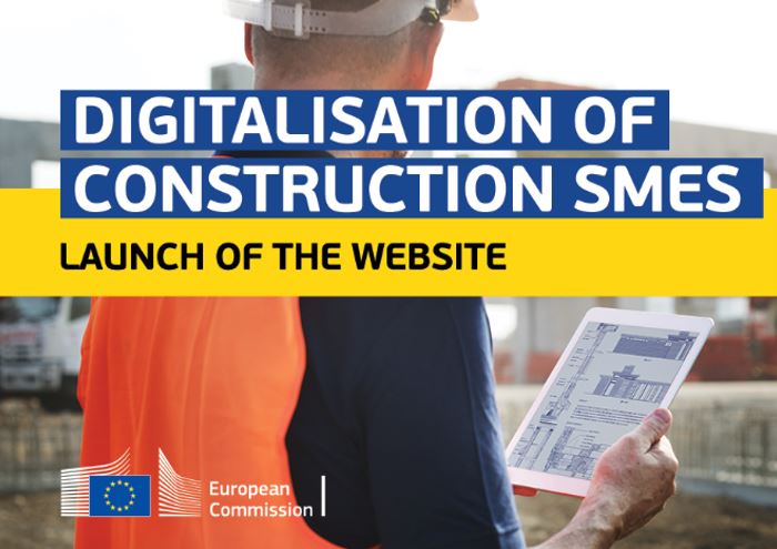Digital construction: The European Commission launches a website on the digitalisation of construction SMEs