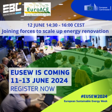 Energy Efficiency: Register to EBC/Efficient Buildings Europe session on how to scale up energy renovation at EUSEW