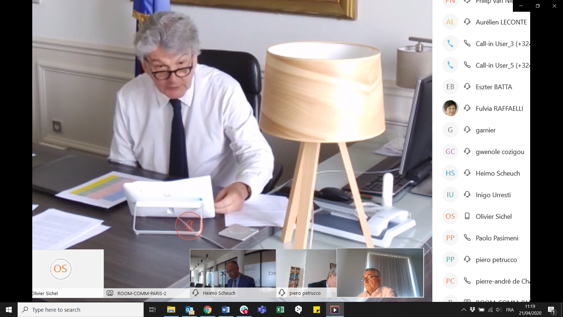 Follow-up call with EU Internal Market Commissioner Breton